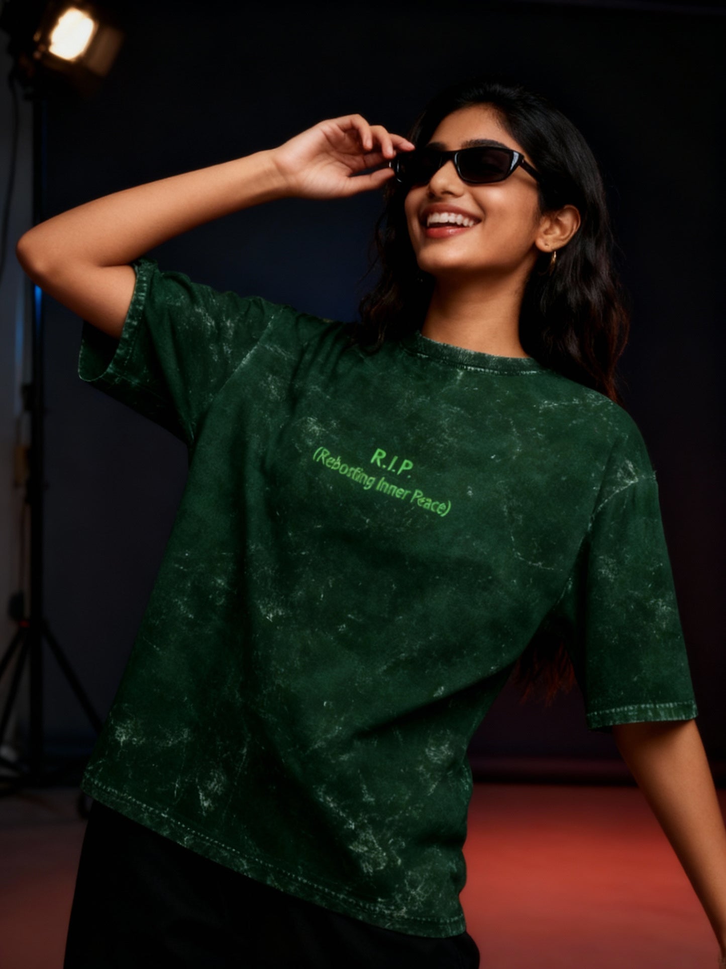 Women Acid Wash R.I.P. Tee