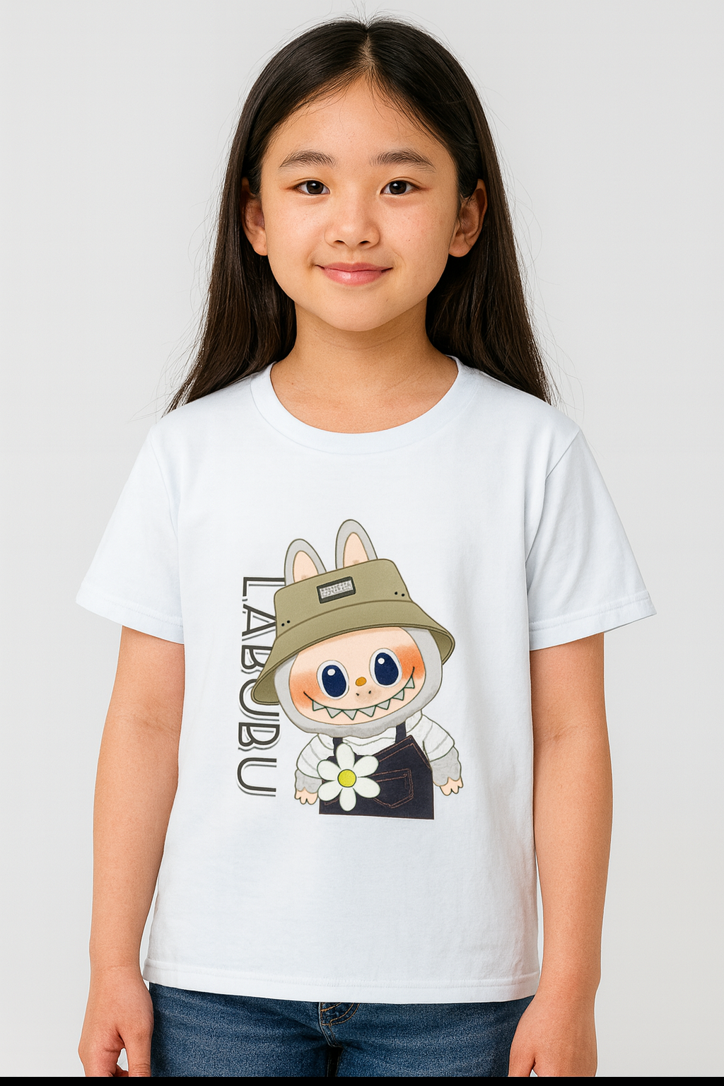 Girl's Crew Neck Labubu T-Shirt