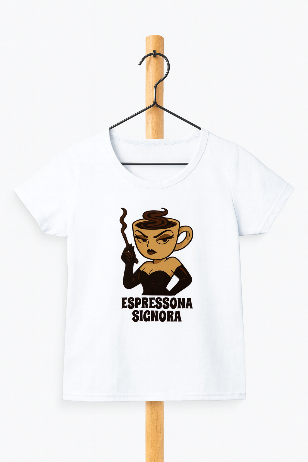 Girl's Crew Neck Espressona Signora T-Shirt