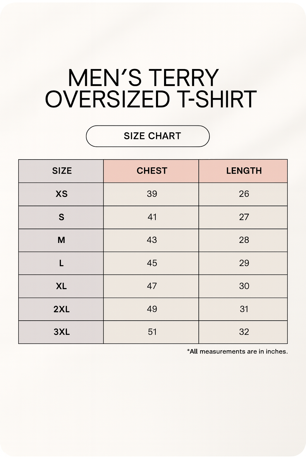 Men’s Terry Oversized Good Vibes Tee