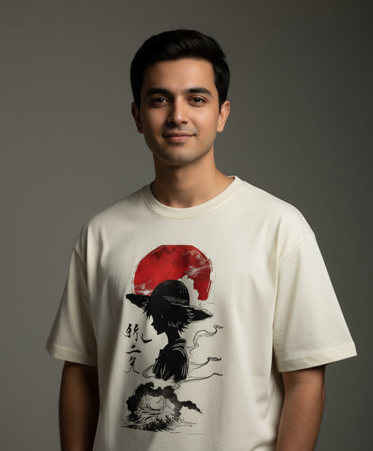 Men's Oversized Luffy Classic  T-Shirt