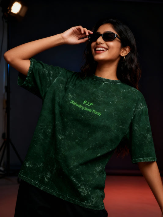 Women Acid Wash R.I.P. Tee