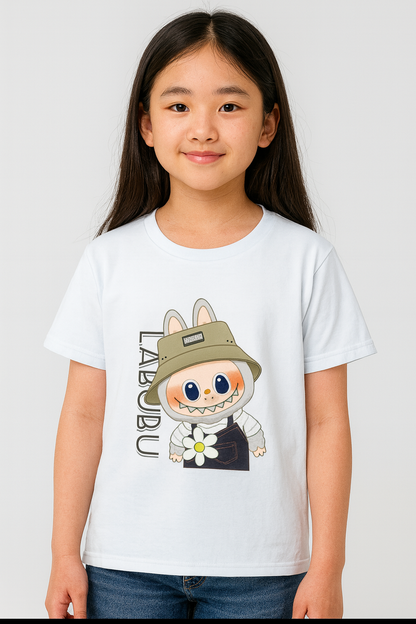 Girl's Crew Neck Labubu T-Shirt