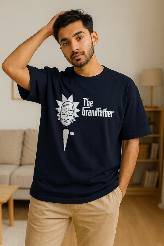 Men's Rick The Godfather Oversized Terry T-shirt