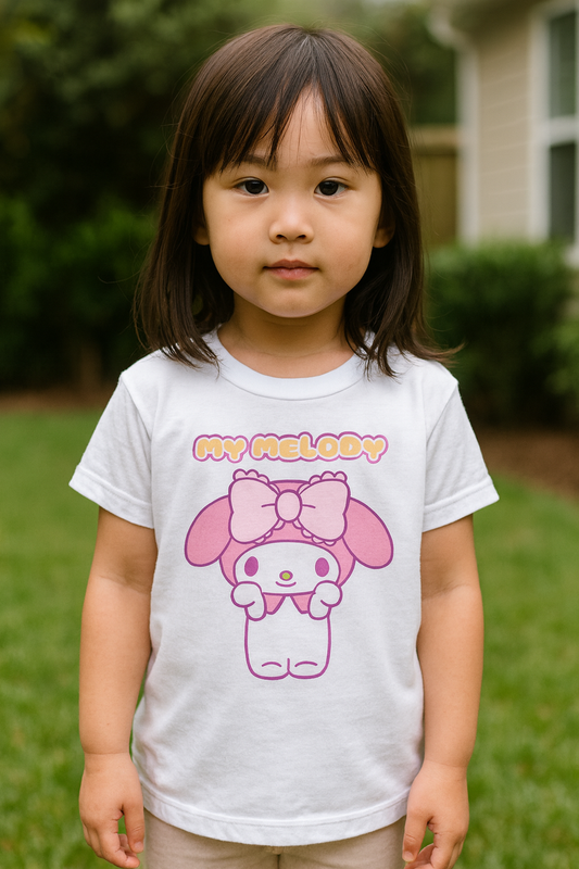 Girl's Crew Neck My Melody T-Shirt