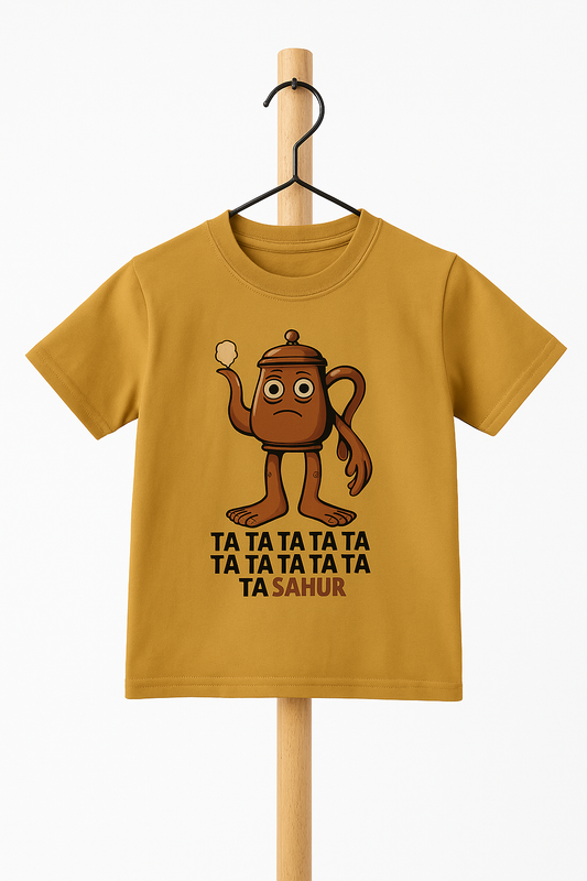 Boy's Crew Neck Ta Ta Ta Sahur T-Shirt