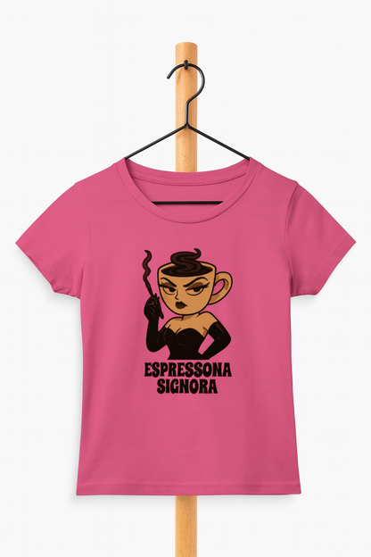 Girl's Crew Neck Espressona Signora T-Shirt
