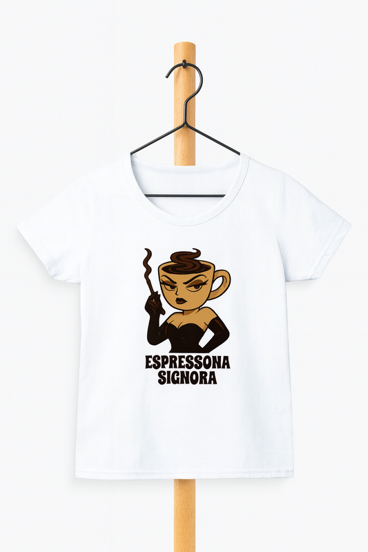 Girl's Crew Neck Espressona Signora T-Shirt