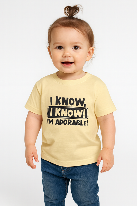 Boy's Crew Neck Adorable T-Shirt